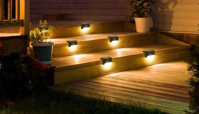 Waterproof Solar LED Garden Decking Lights - 1, 2, 4 or 6-Pack
