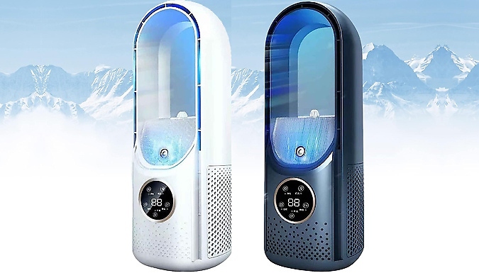 6 Speed 2-in-1 USB LED Air Cooler & Humidifier Fan