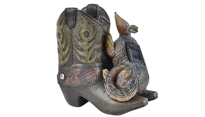 Cowboy-Style Solar Garden Ornament Light
