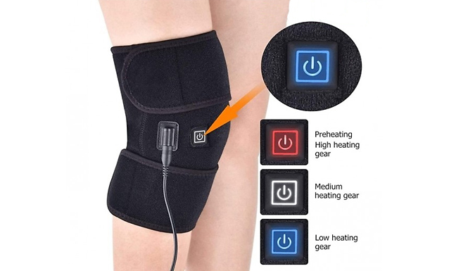 Supertrendinuk 3-in-1 Heated Physiotherapy Knee Brace + Ice Pack Pocket
