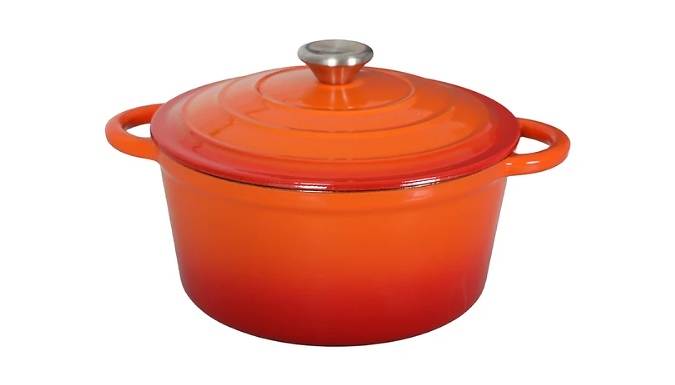 Toque Cast Iron Enamel Casserole Dish with Lid