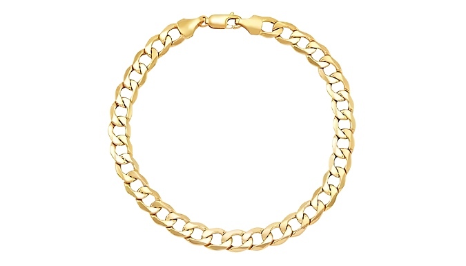 18k Gold Plated Classic Curb Chain Bracelet