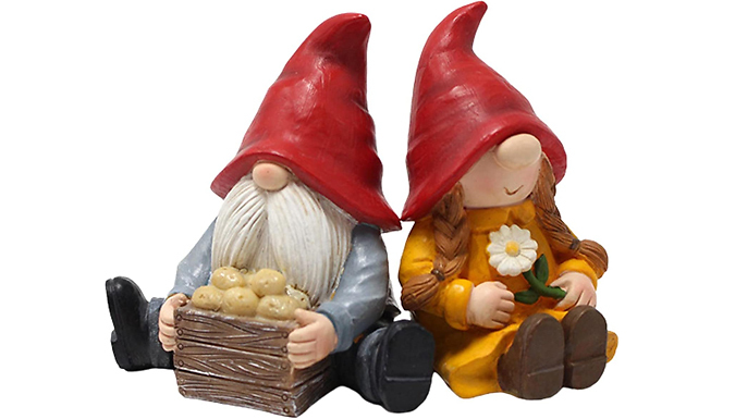 2-Pack Garden Gnome Outdoor Decorations