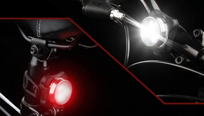 Supertrendinuk Waterproof USB Bicycle Lights Set
