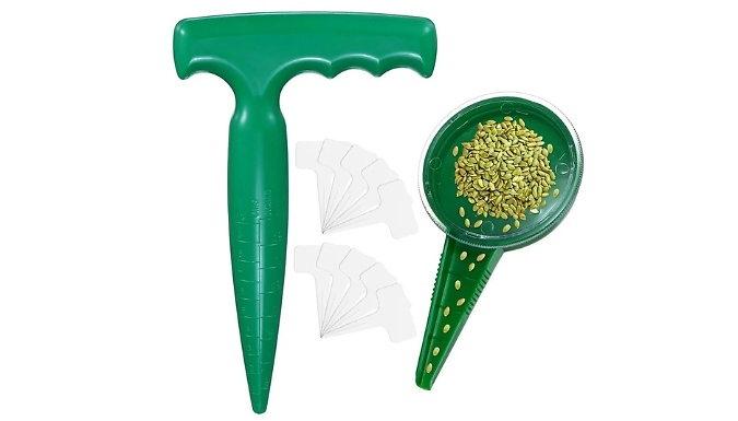 12-Piece Gardening Seed Sowing & Planting Tool Set
