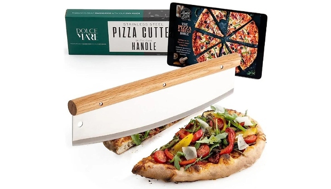 Dolce Mare Stainless Steel Pizza Cutter at Go Groopie