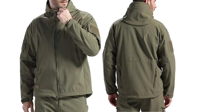 Men's Tactical Soft Shell Winter Jacket - 3 Colours & 6 Sizes