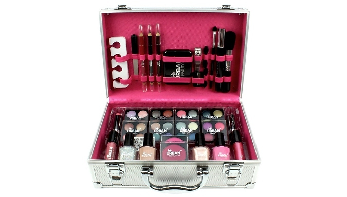 60-Piece Makeup Set with Travel Vanity Box
