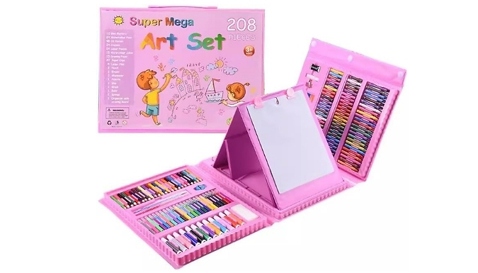 208-Piece Children's Arts & Crafts Case