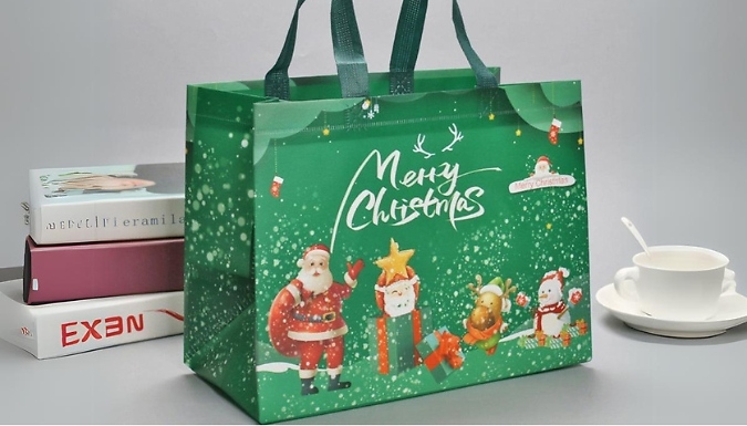 12 or 24-Piece Structured Christmas Gift Shopping Bags