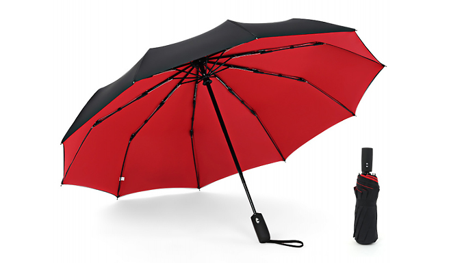 Automatic 3-Folding Strong Umbrella - 5 Colours