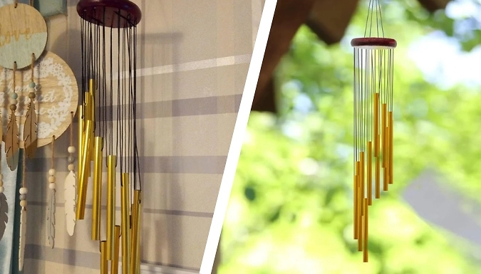 12-Tube Aluminum Alloy Wind Chimes with Hook - 3 Colours