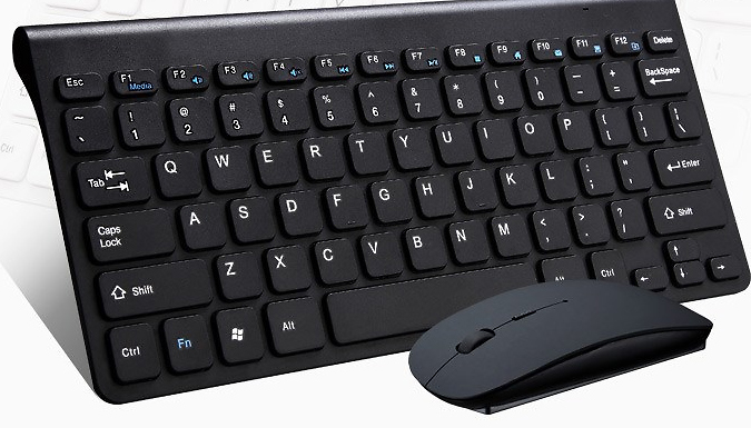 Wireless Mouse & Keyboard Set - Black or White