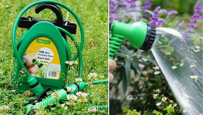 GR8garden 10m Portable Hose Reel Set!