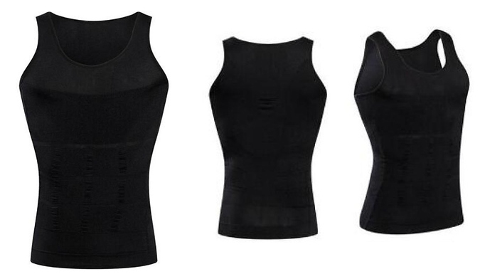 1, 2 or 4 Men's Shaper Vests - 2 Colours & 4 Sizes