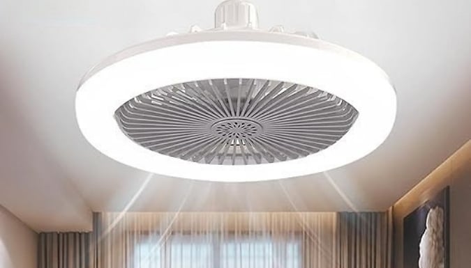 LED Ceiling Fan with Lights - 3 Speeds & Colours