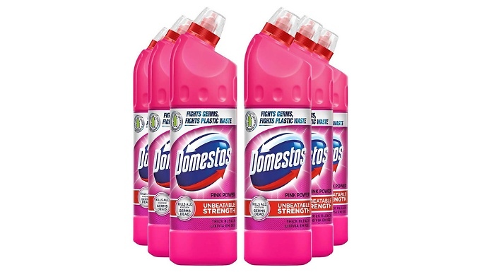 Domestos Pink Power Thick Bleach 750ml - 3, 6 or 12 Pack!