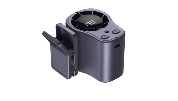 Image of High-Speed Clip-On Fan with Digital Display - 2 Options, 2 Colours