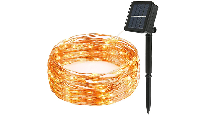 200-LED Twinkling Solar String Lights - 3 Colours