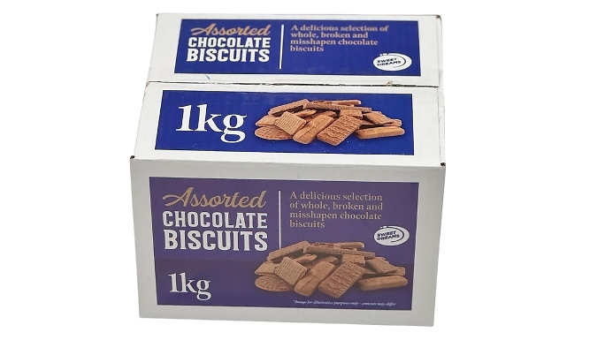 1KG Assorted Chocolate Biscuits Box