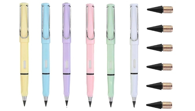 6-Pack of Eternal Inkless Pencils