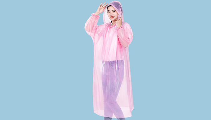 10-Pack Transparent Raincoat - 3 Colours