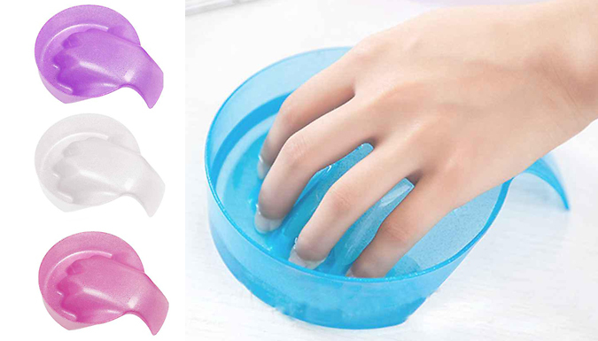 Justgiftdirect 1, 2 or 4-Pack of Varnish Removal Soaking Bowls - 4 Colours