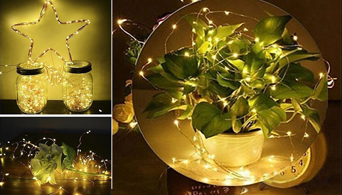 LED Battery String Lights with Remote – 50 or 100 LEDs Deal Price £5.99