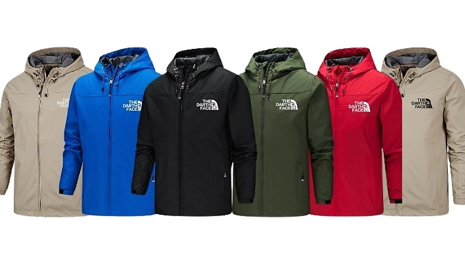 Men's Lightweight Water Resistant Jacket - 7 Colours, 8 Sizes!