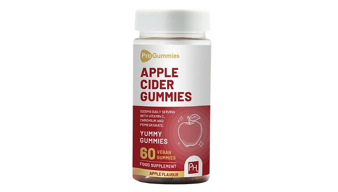 Gut Health Apple Cider Vinegar Gummies - Apple Flavour!