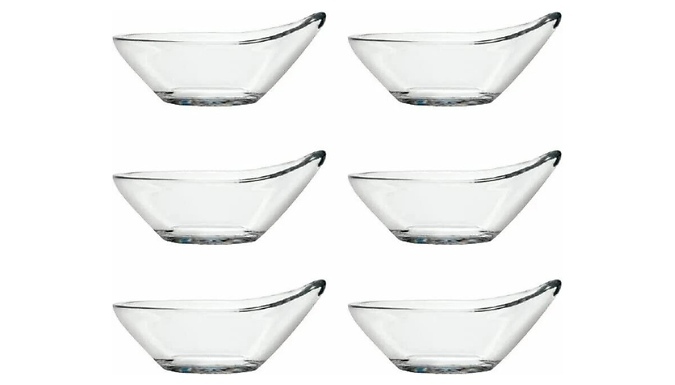 6-Pack Glass Tapas Canape Dishes