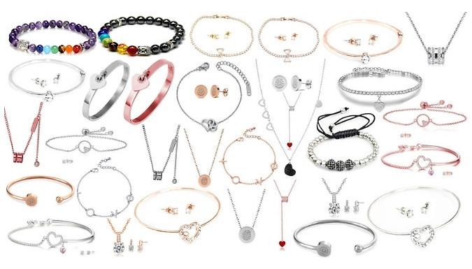 1-5 Item Jewellery Mystery Deal - Encrusted Swarovski Crystals Options to be Won!