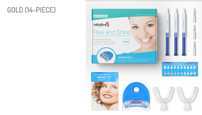 14-Piece Advanced Teeth Whitening Kit - 3 Options