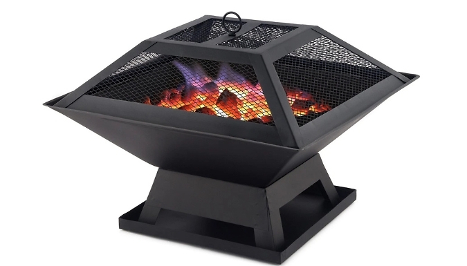 Hortus Square Fire Pit BBQ