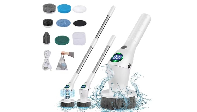 Wireless 8-in-1 Multifunctional Household Cleaning Brush