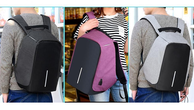 Anti Theft Back Pack - 3 Colours