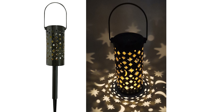 Solar Star & Moon Garden Path Lights - 1 or 2-Pack