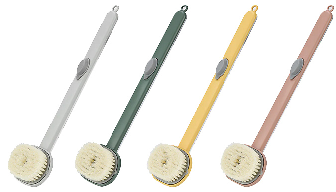 Exfoliating Bathing Brush with Long Handle - 4 Colours