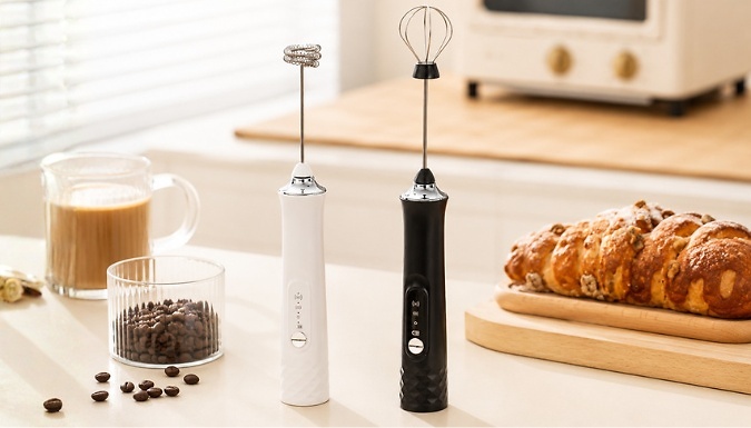 Cordless Electric Milk Frother - 2 Colours!