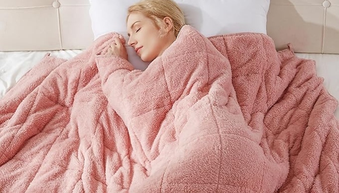 Teddy Fleece Weighted Blanket - 2 Colours, 3 Sizes!