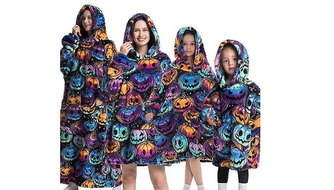 Oversized Halloween Hoodie Blanket - 4 Sizes