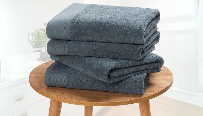 4-Piece Luxe Egyptian Cotton Bathsheet Set - 5 Colours