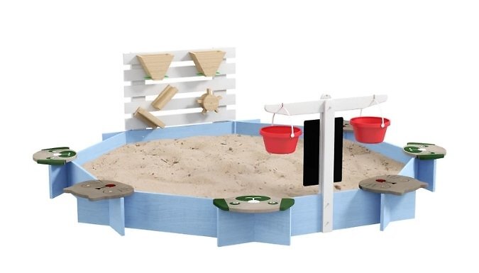 Outsunny Wooden Kids Sandbox