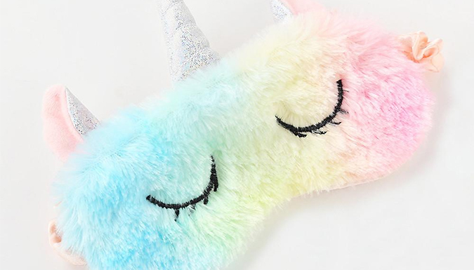 Glamza Unicorn Rainbow Sleeping Eye Mask