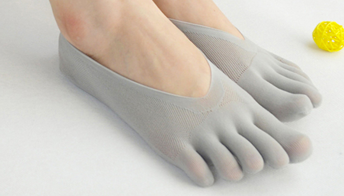 5 or 10-Pairs Women's Breathable Low Ankle Toe Socks