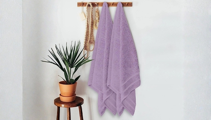 2-Pack Extra Large 100% Egyptian Cotton Bath Sheets - 12 Colours!