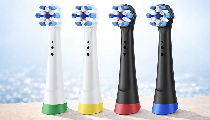 4 or 8-Pack of Oral-B 'IO Series' Compatible Soft Bristle Toothbrush Heads - 2 Colours