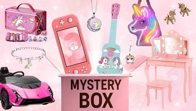 Magical Pink Unicorn Themed Mystery Box