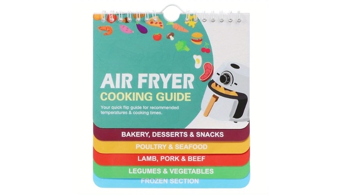 Air Fryer Cooking Guide Magnetic Booklet - Buy 1, 2 or 3!