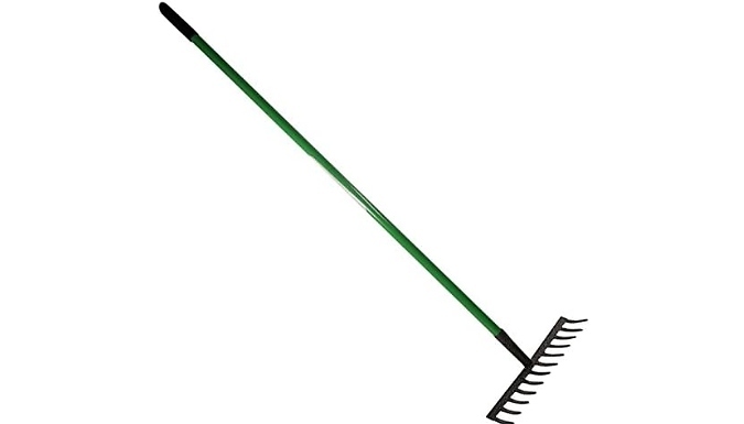 12-Tooth Carbon Steel Lawn Rake